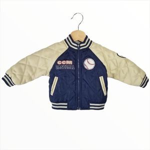Vintage CCM Baseball 👶12M Varsity Bomber Jacket